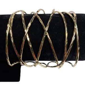 Gold Tone Women's Open Cuff Bracelet‎